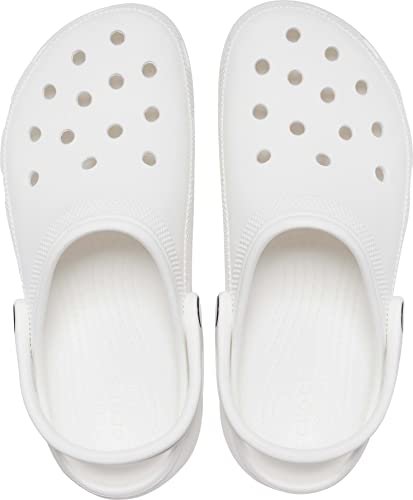 Crocs Classic Platform Clogs - Women's White Shoe Deals Outlet
