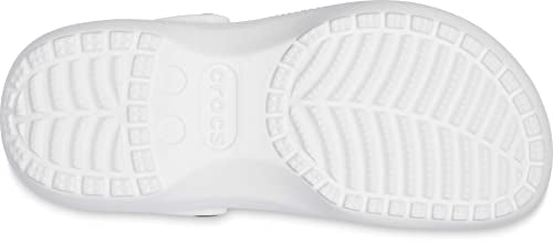 Crocs Classic Platform Clogs - Women's White Shoe Deals Outlet