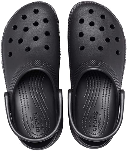 Crocs Classic Platform Clogs - Women's Black Shoe Deals Outlet