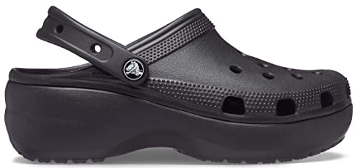 Crocs Classic Platform Clogs - Women's Black Shoe Deals Outlet