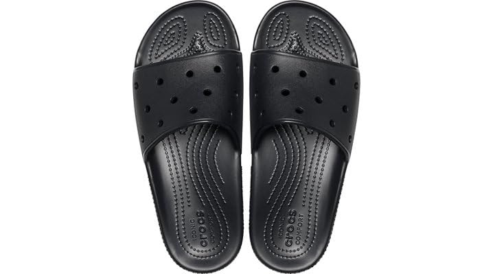 Crocs Classic Slide - Unisex Black Shoe Deals Outlet