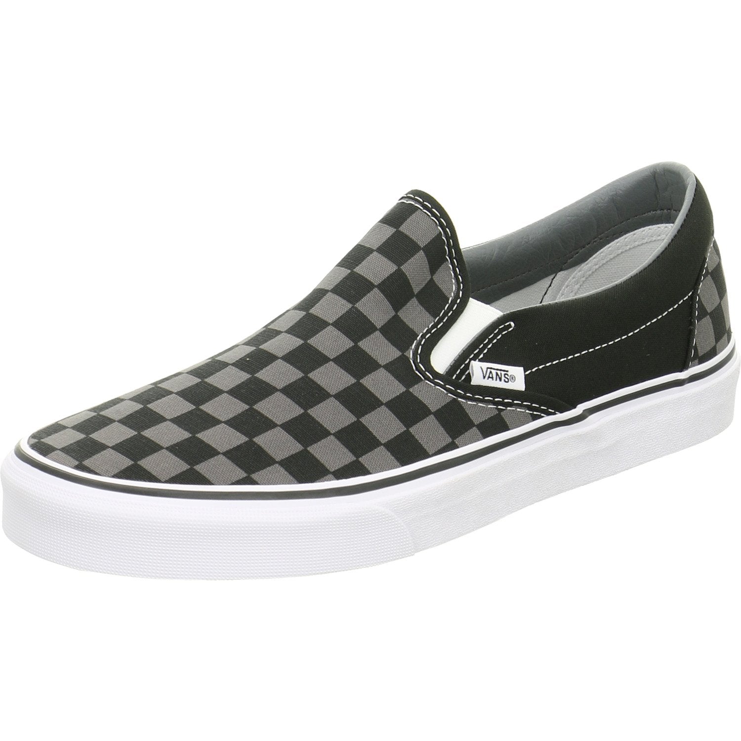 Vans Classic Slip - On - Unisex Black/Pewter Checkerboard Shoe Deals Outlet