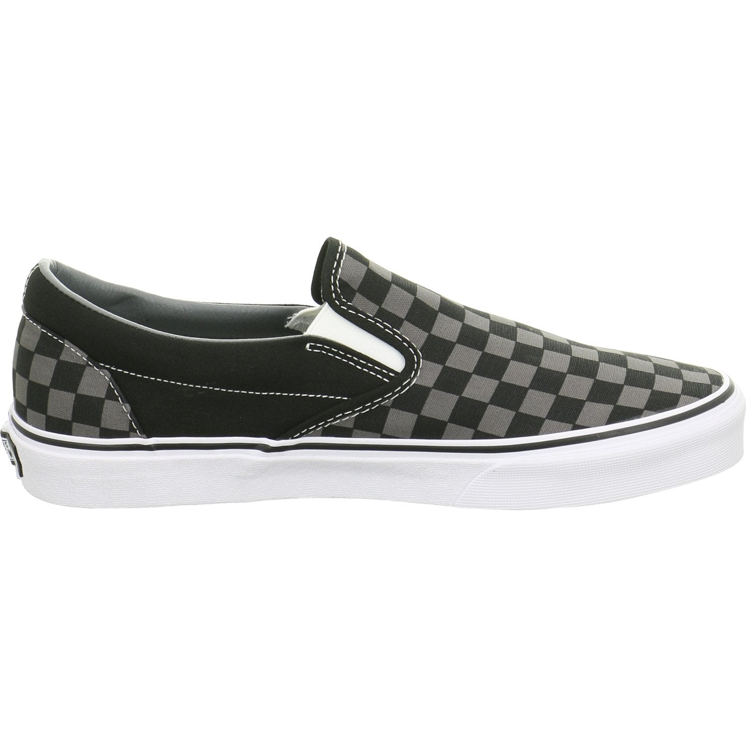 Vans Classic Slip - On - Unisex Black/Pewter Checkerboard Shoe Deals Outlet