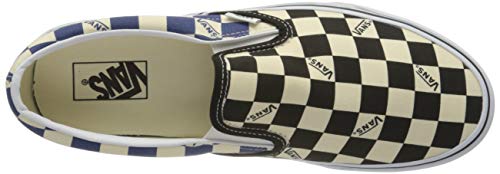 Vans Classic Slip - On - Unisex Big Check Black/Navy Shoe Deals Outlet