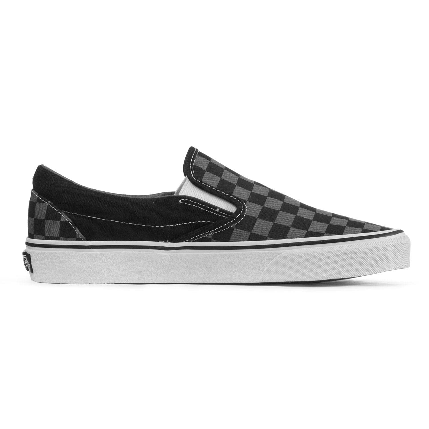 Vans Classic Slip - On - Unisex Black/Pewter Checkerboard Shoe Deals Outlet