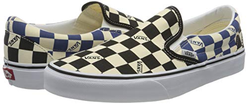 Vans Classic Slip - On - Unisex Big Check Black/Navy Shoe Deals Outlet