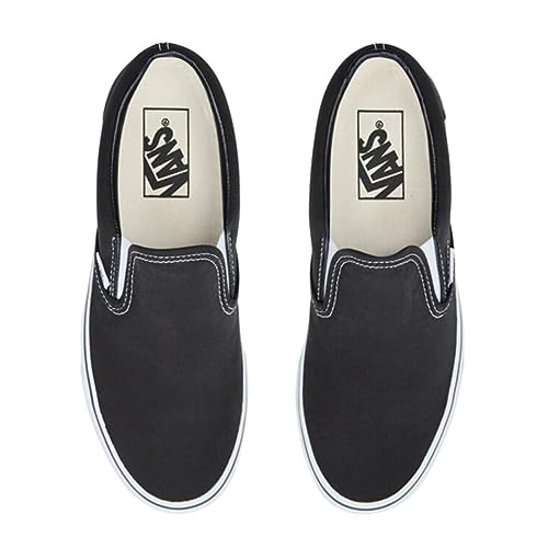 Vans Classic Slip - On - Unisex Black/White Shoe Deals Outlet