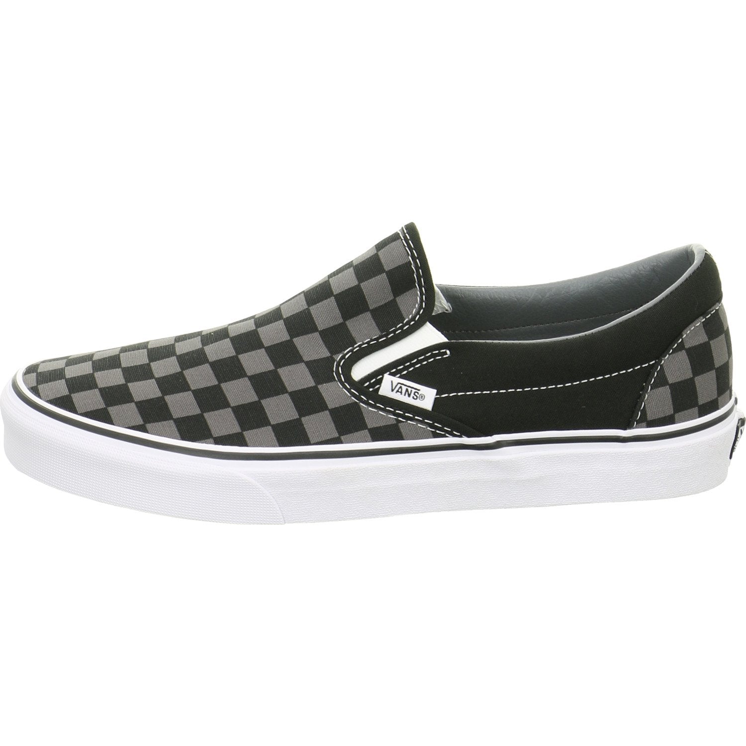 Vans Classic Slip - On - Unisex Black/Pewter Checkerboard Shoe Deals Outlet