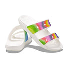 Crocs Classic Spray Dye Sandal - Unisex White/Spray Dye Shoe Deals Outlet
