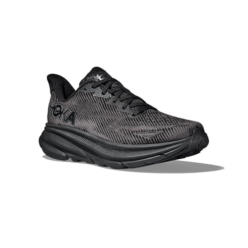 Hoka CLIFTON 9 - Men's Black /Black Shoe Deals Outlet