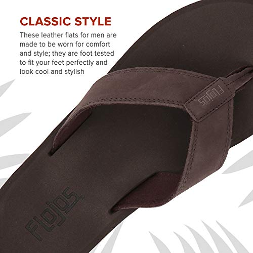 Flojos Cole 2.0 - Men's Dark Brown Shoe Deals Outlet