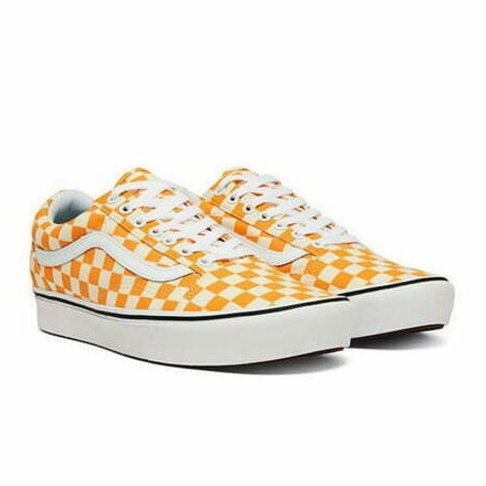 Vans ComfyCush Old Skool - Unisex Checker Zinnia/True White Shoe Deals Outlet
