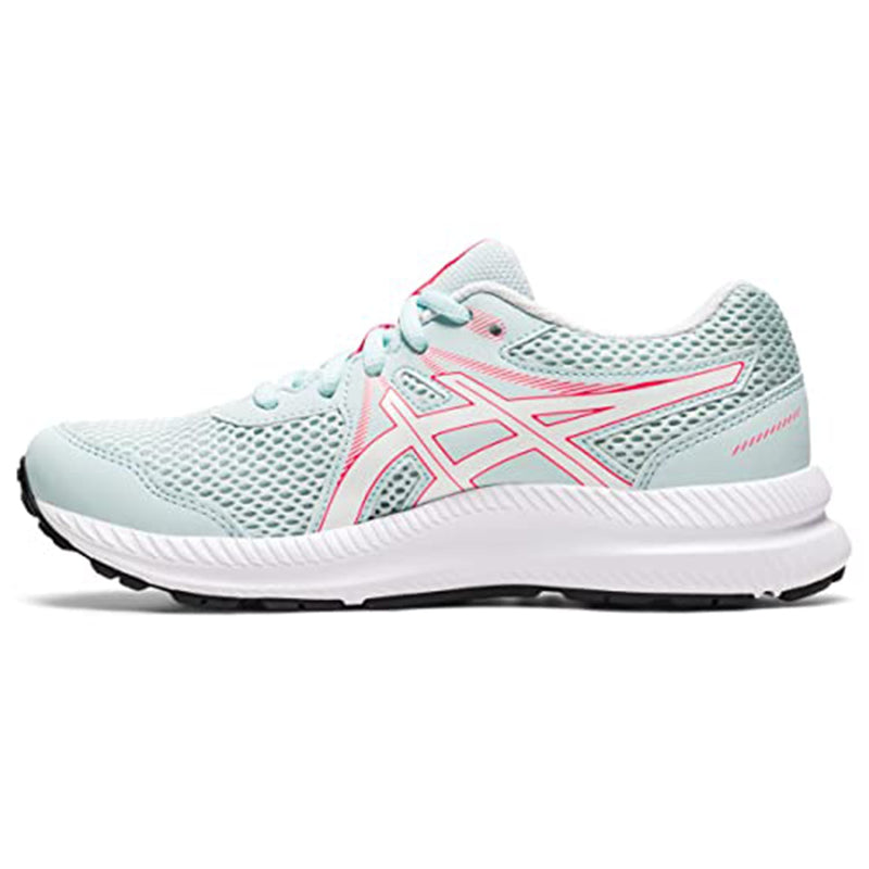 ASICS Contend 7 - Kids Aqua Angel/White Shoe Deals Outlet
