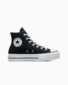 Converse Chuck Taylor All Star Lift Platform Canvas Black / White / White 10.5 M 888755504215 Shoe Deals Outlet