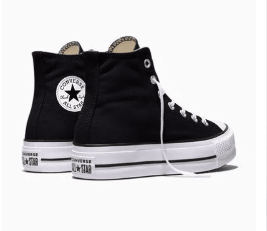 Converse Chuck Taylor All Star Lift Platform Hi Black / White / White 5.5 M 888755504246 Shoe Deals Outlet