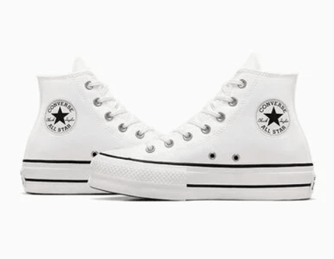 Converse Chuck Taylor All Star Lift Platform Hi White / Black / White 5 M 888755504369 Shoe Deals Outlet