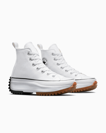 Converse Run Star Hike Platform Canvas White / Black / Gum Men's 4 / Women's 6 M 888757740468 Shoe Deals Outlet
