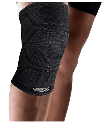 CopperFit Unisex Elite Copper Infused Knee Compression Sleeve Black S/M 754502041527 Shoe Deals Outlet