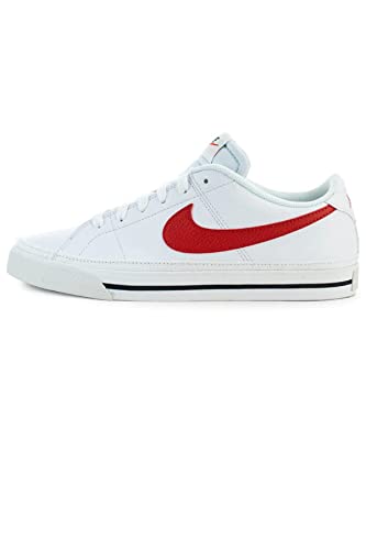 Nike Court Legac Next Nature - Men's White/University Red - black Shoe Deals Outlet
