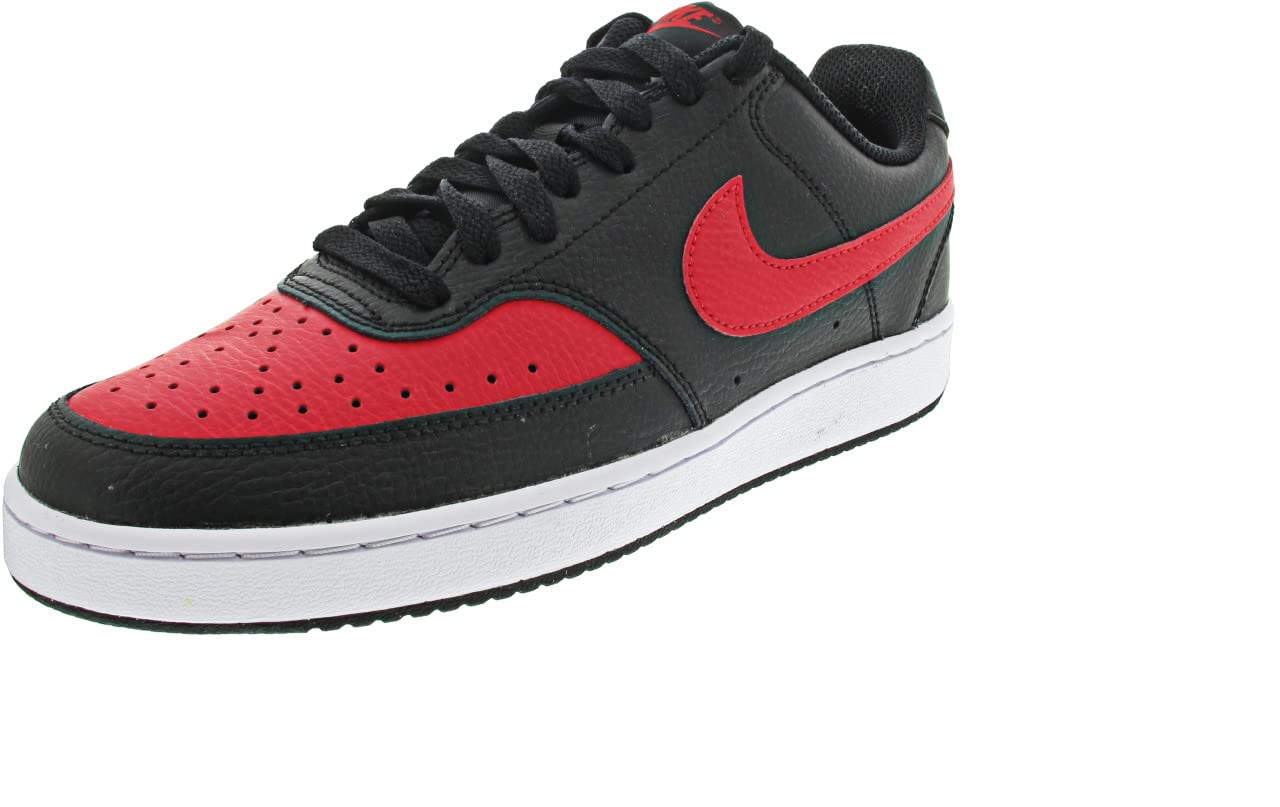 Nike Court Vision Low - Men's Black University Red White Shoe Deals Outlet