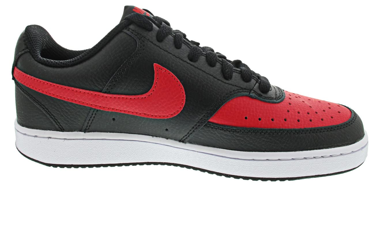 Nike Court Vision Low - Men's Black University Red White Shoe Deals Outlet