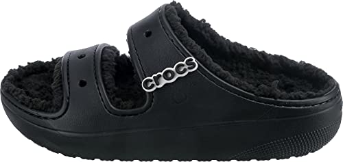 Crocs Cozzzy Sandal - Unisex Black Shoe Deals Outlet