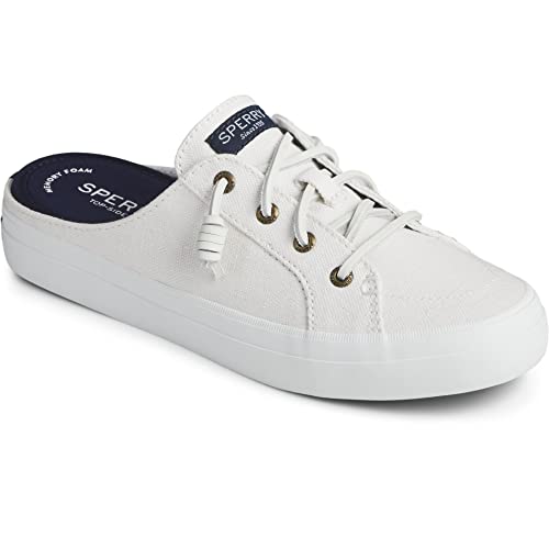 Sperry Crest Vibe Mule - Women's White Shoe Deals Outlet