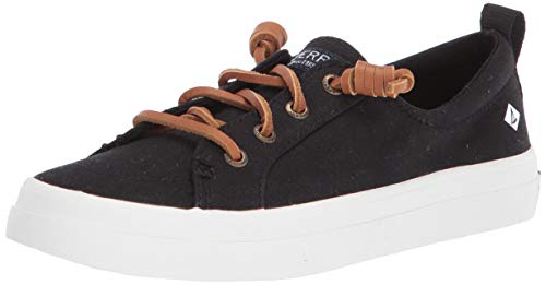 Sperry Crest Vibe Sneaker - Women's Black Twill Shoe Deals Outlet