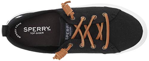 Sperry Crest Vibe Sneaker - Women's Black Twill Shoe Deals Outlet