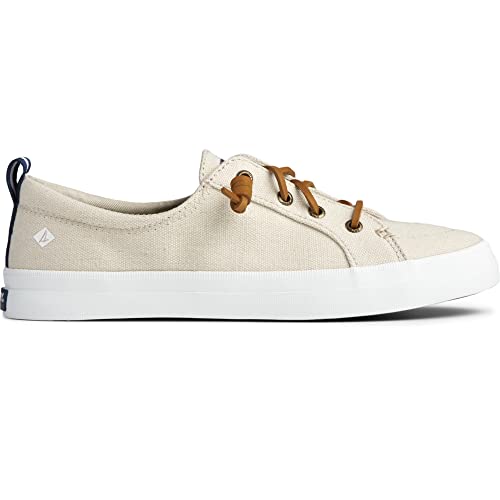 Sperry Crest Vibe Sneaker - Women's Linen/Oat Shoe Deals Outlet