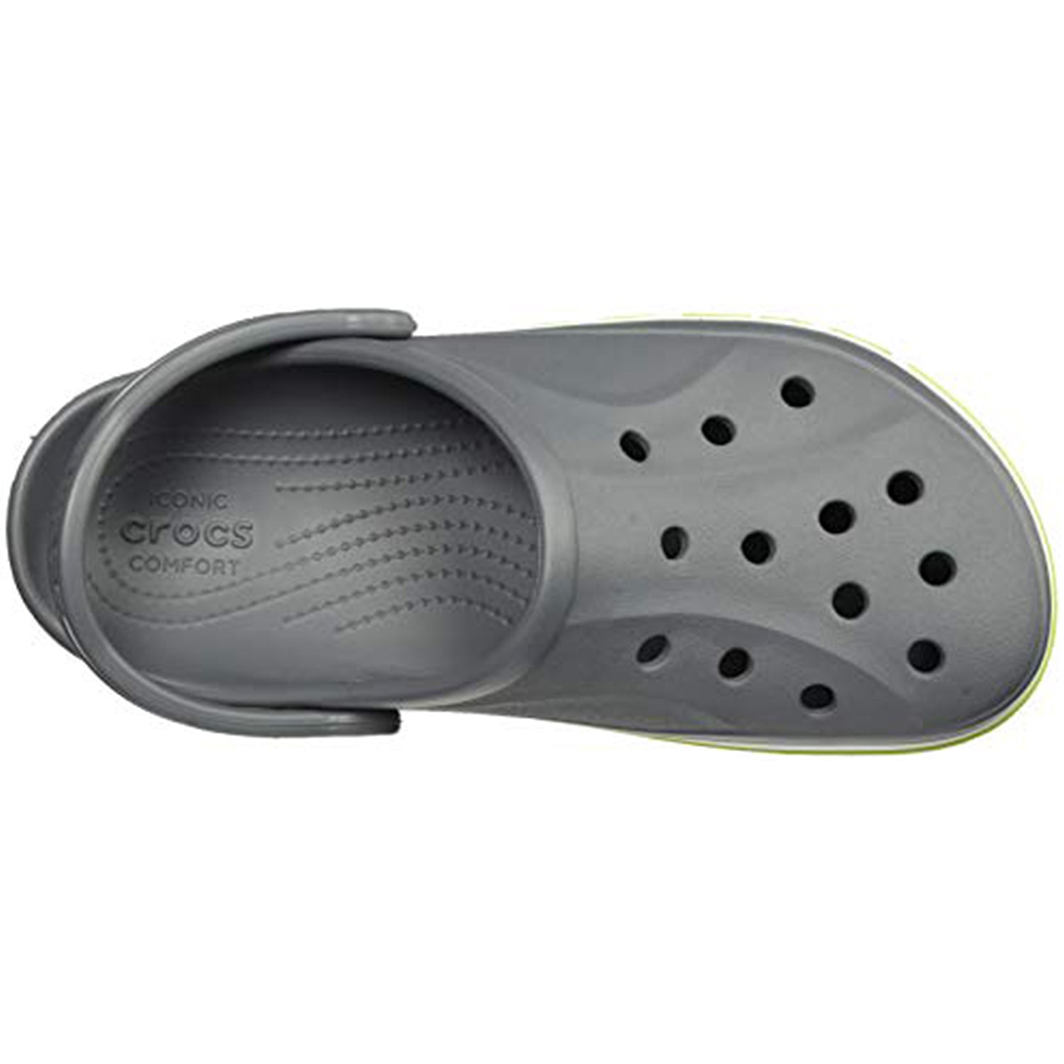 Crocs Crocband Baya Clog - Unisex Charcoal/Volt Green Shoe Deals Outlet