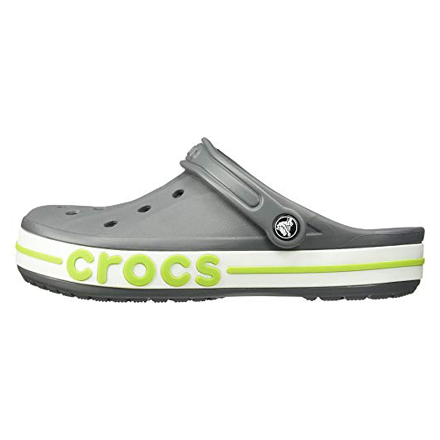 Crocs Crocband Baya Clog - Unisex Charcoal/Volt Green Shoe Deals Outlet