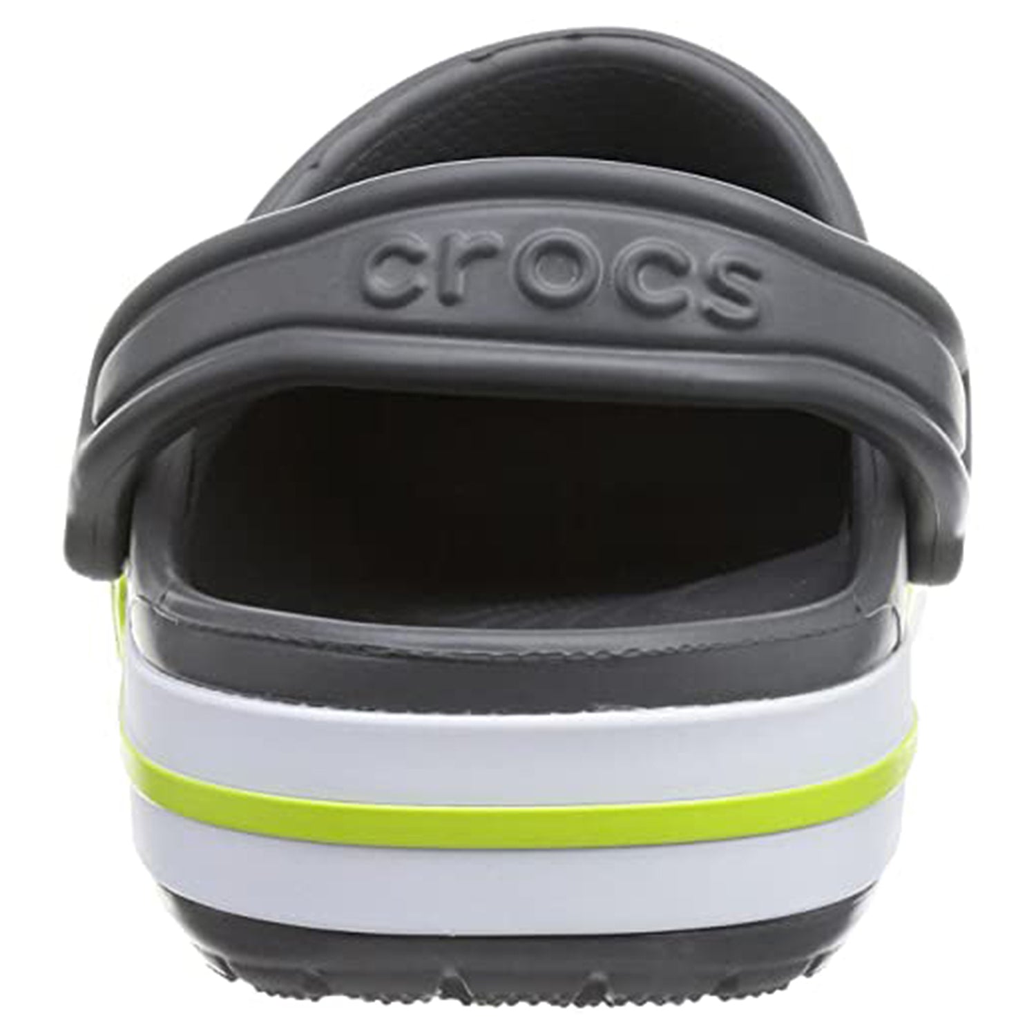 Crocs Crocband Baya Clog - Unisex Slate Grey/Lime Punch Shoe Deals Outlet