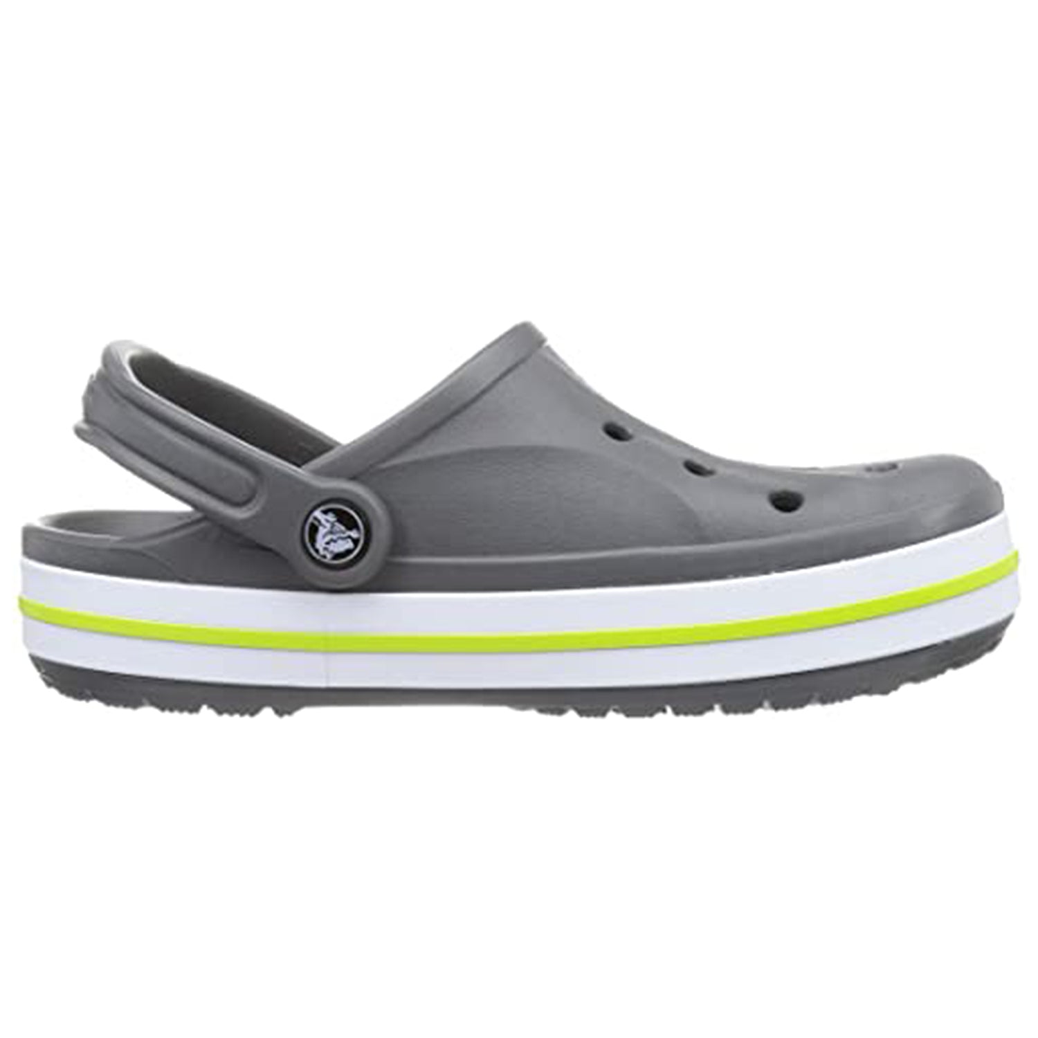 Crocs Crocband Baya Clog - Unisex Slate Grey/Lime Punch Shoe Deals Outlet