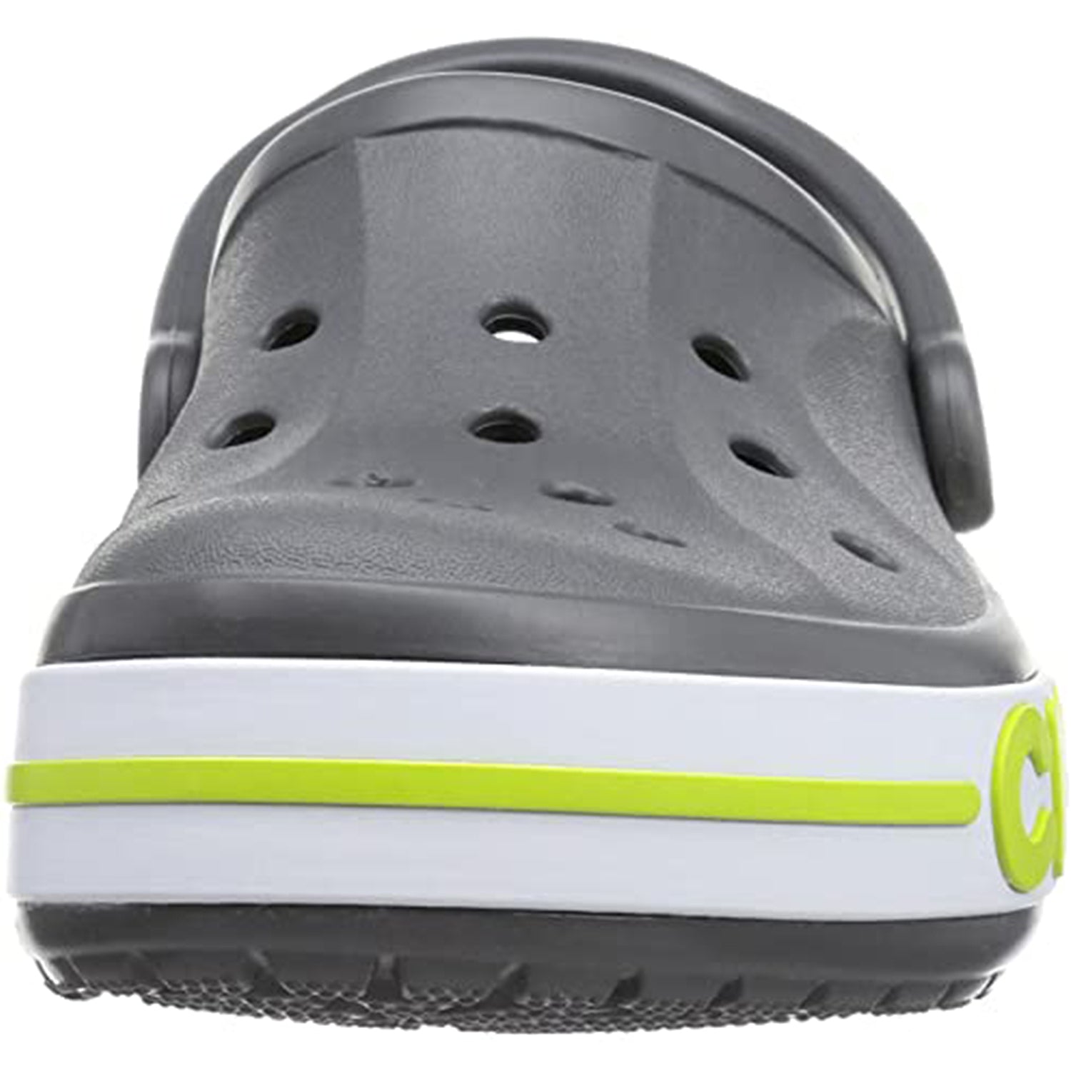 Crocs Crocband Baya Clog - Unisex Slate Grey/Lime Punch Shoe Deals Outlet
