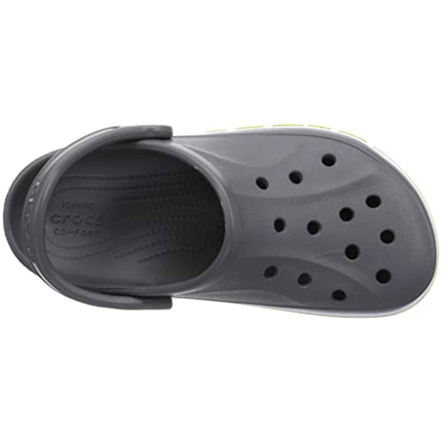 Crocs Crocband Baya Clog - Unisex Slate Grey/Lime Punch Shoe Deals Outlet