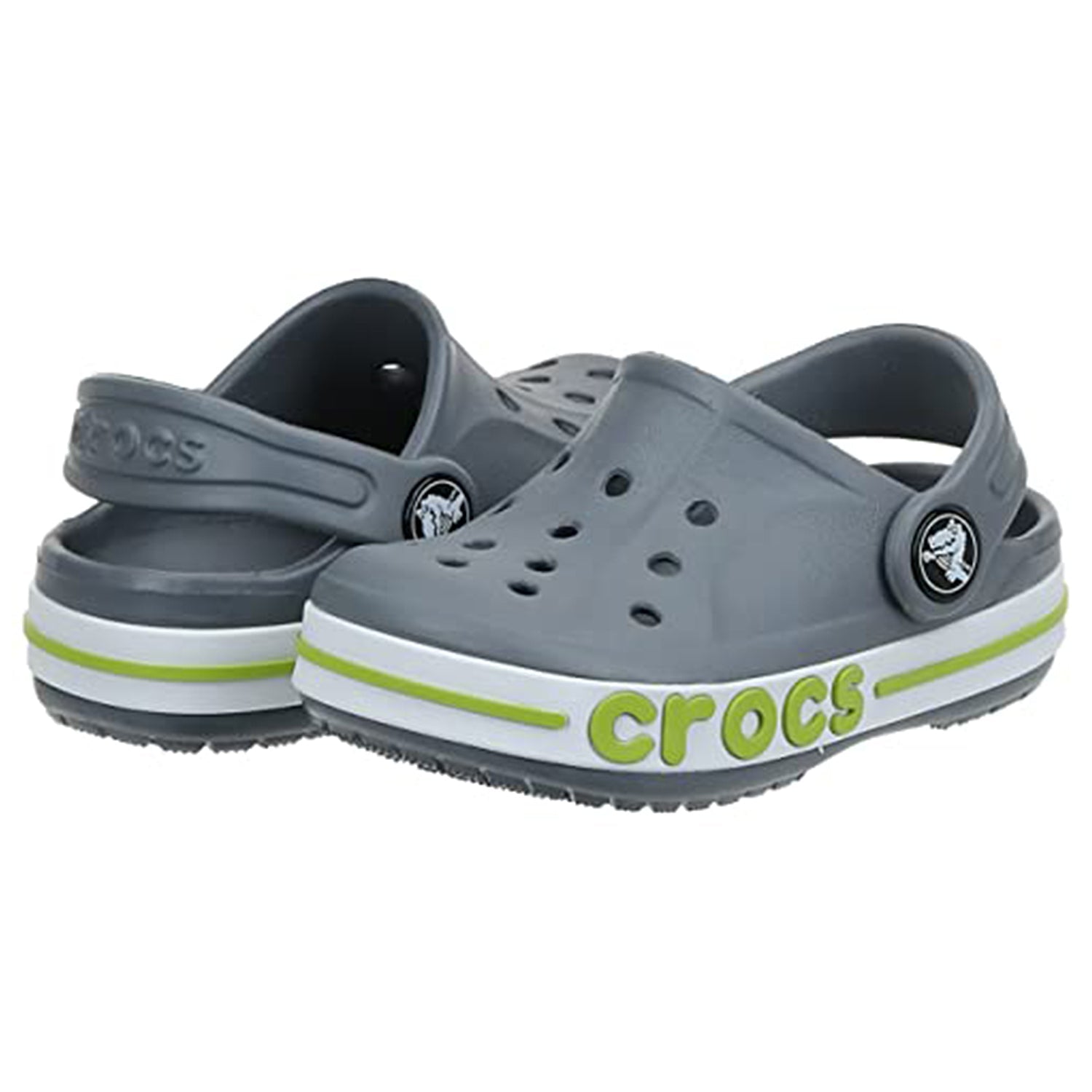 Crocs Crocband Baya Clog - Unisex Charcoal/Volt Green Shoe Deals Outlet