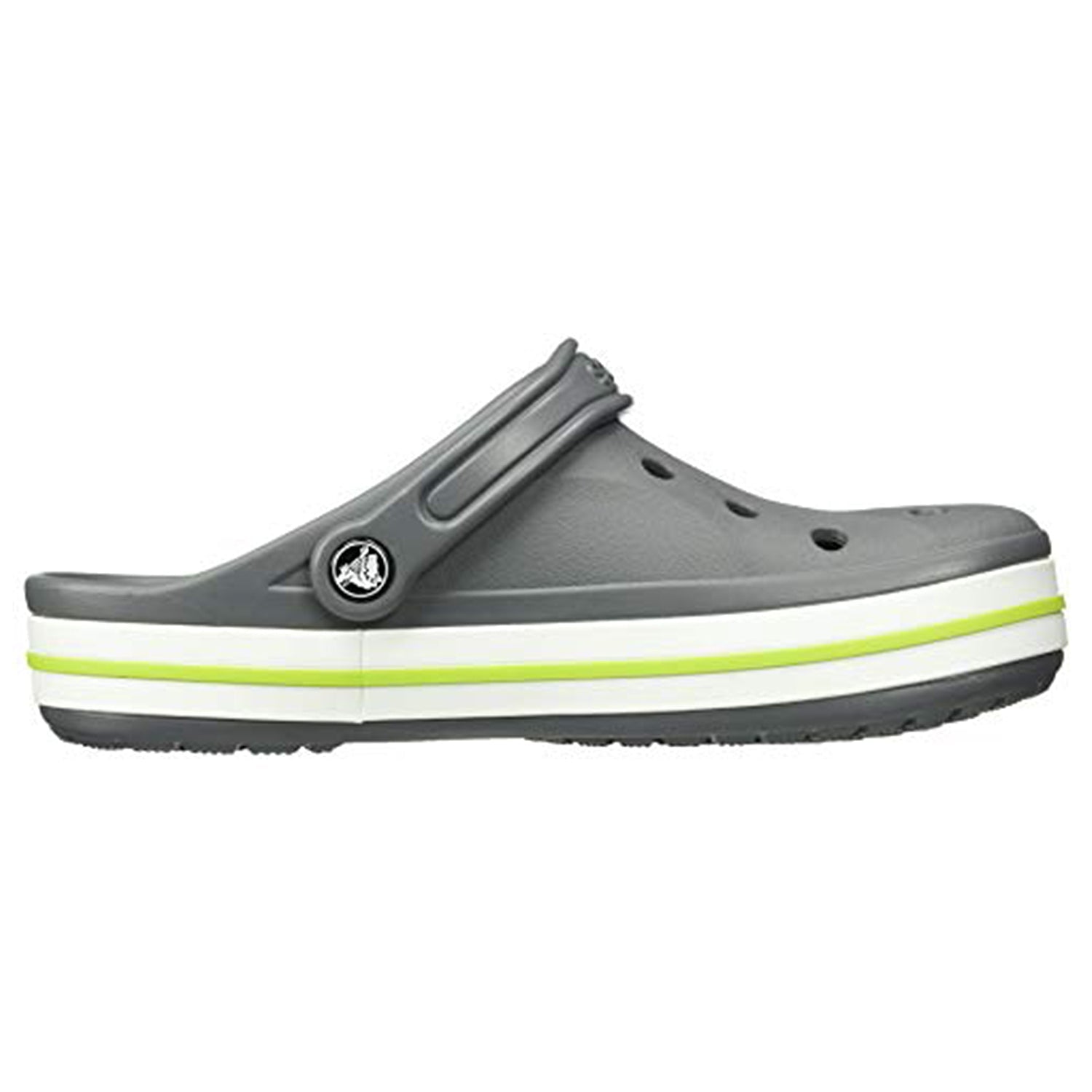 Crocs Crocband Baya Clog - Unisex Charcoal/Volt Green Shoe Deals Outlet