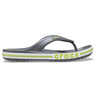 Crocs Crocband Baya Flip Flop - Unisex Slate Grey Lime Punch Shoe Deals Outlet