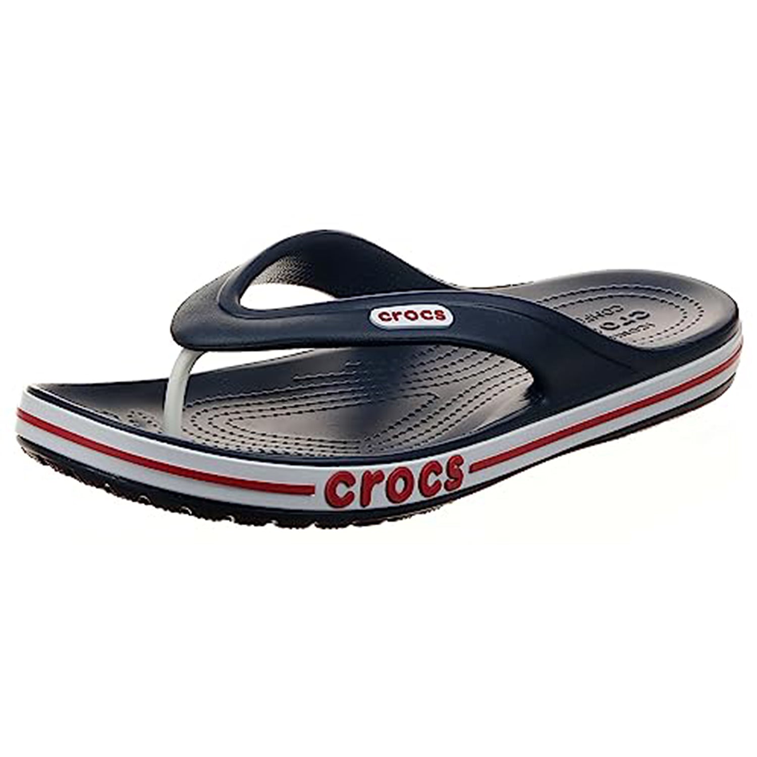 Crocs Crocband Baya Flip Flop - Unisex Navy/Pepper Shoe Deals Outlet