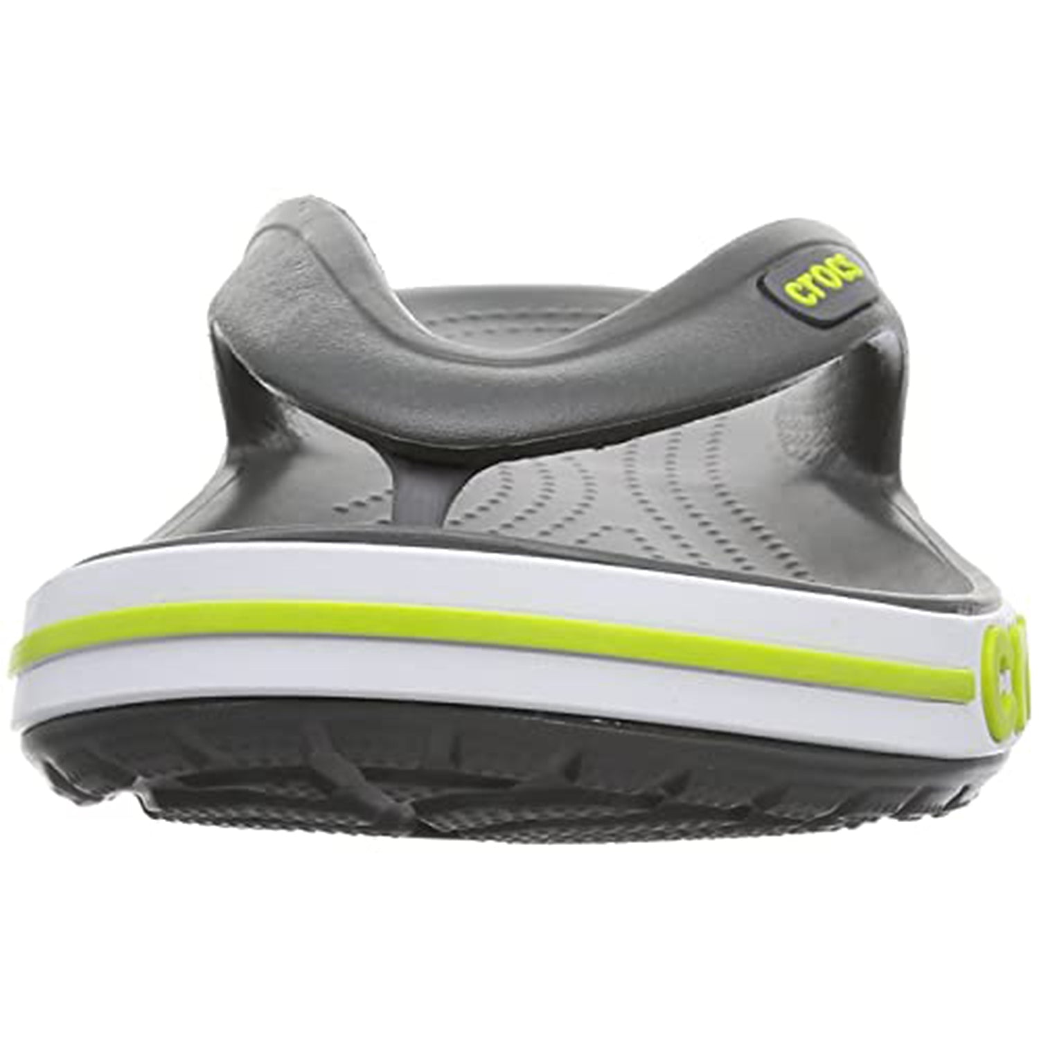 Crocs Crocband Baya Flip Flop - Unisex Slate Grey/Lime Punch Shoe Deals Outlet