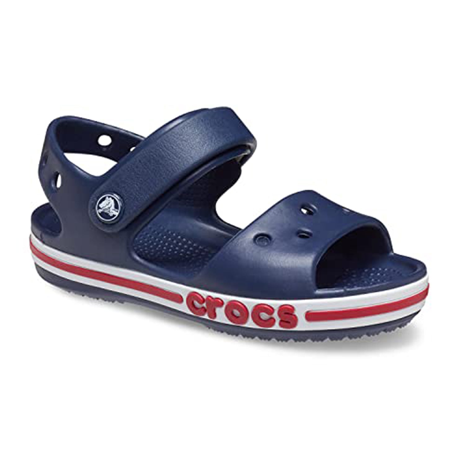 Crocs Crocband Baya Sandal - Kids Navy/Pepper Shoe Deals Outlet