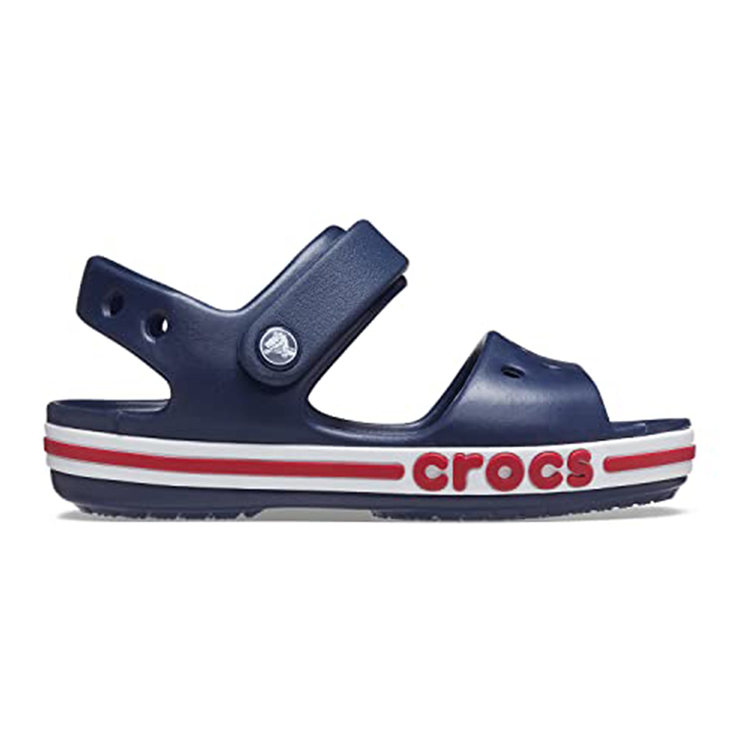 Crocs Crocband Baya Sandal - Kids Navy/Pepper Shoe Deals Outlet