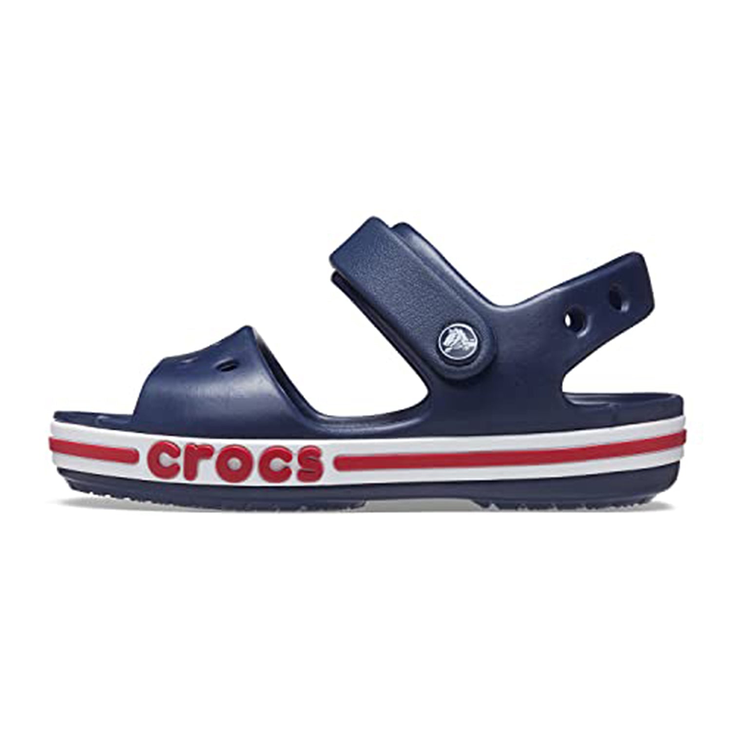 Crocs Crocband Baya Sandal - Kids Navy/Pepper Shoe Deals Outlet
