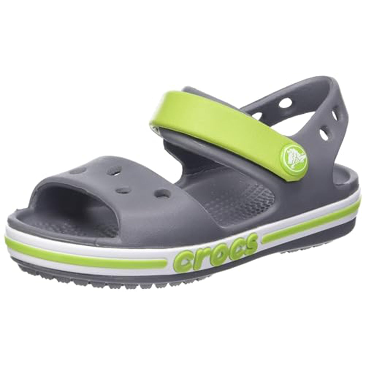 Crocs Crocband Baya Sandal - Kids Charcoal Shoe Deals Outlet