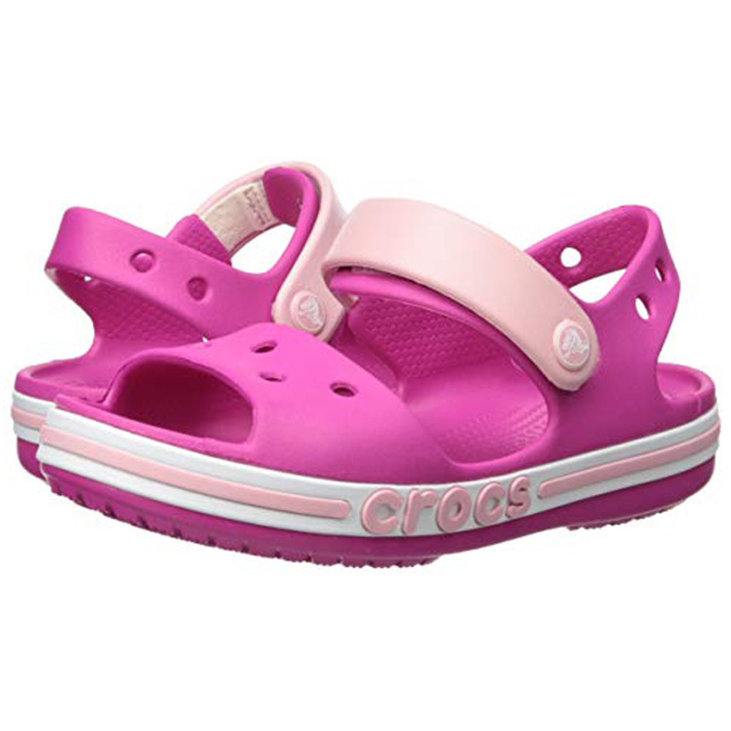 Crocs Crocband Baya Sandal - Kids Candy Pink Shoe Deals Outlet