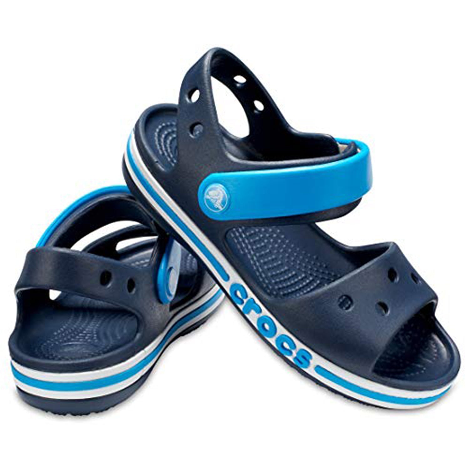 Crocs Crocband Baya Sandal - Kids Navy Shoe Deals Outlet