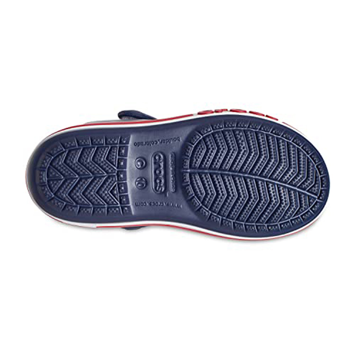 Crocs Crocband Baya Sandal - Kids Navy/Pepper Shoe Deals Outlet