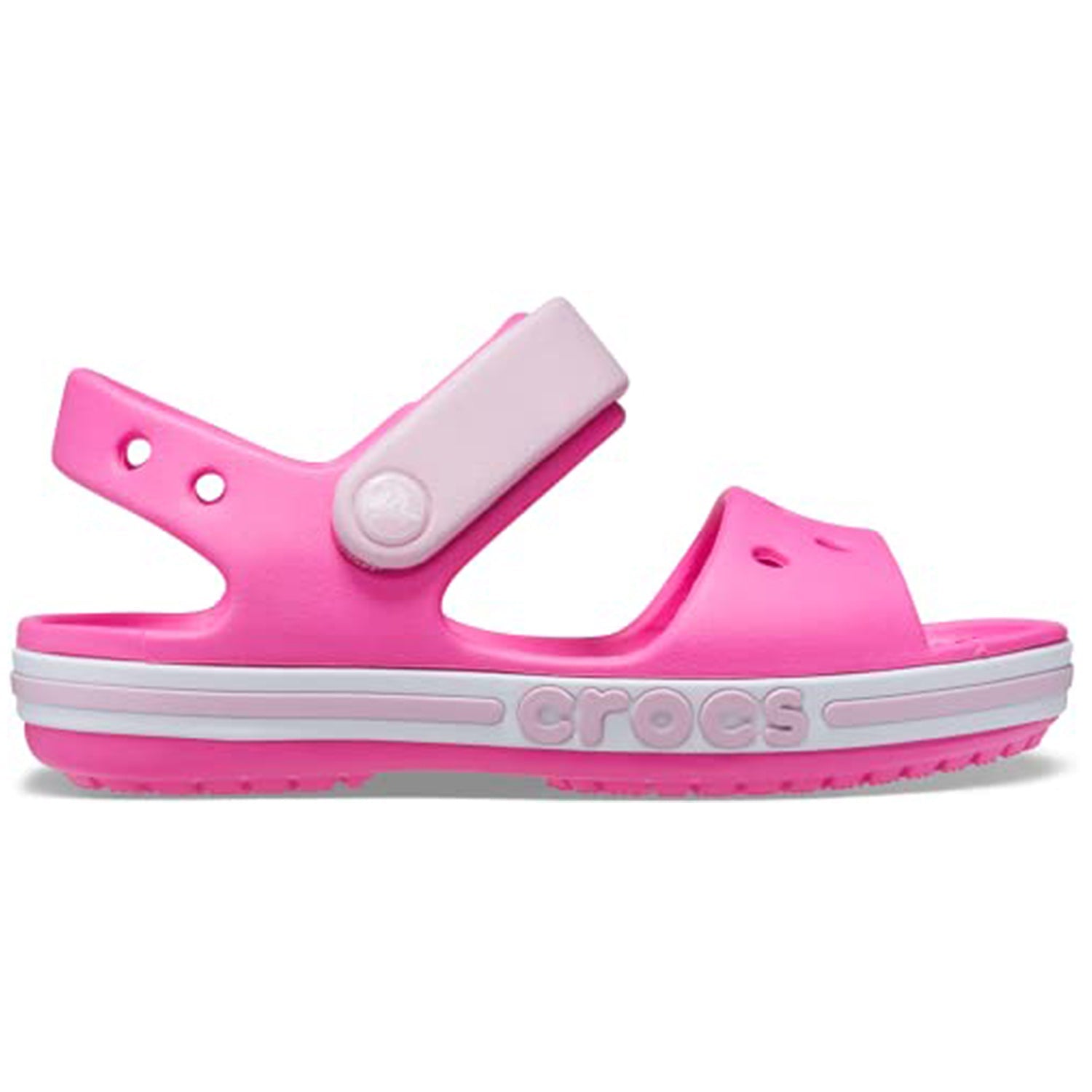 Crocs Crocband Baya Sandal - Kids Electric Pink Shoe Deals Outlet