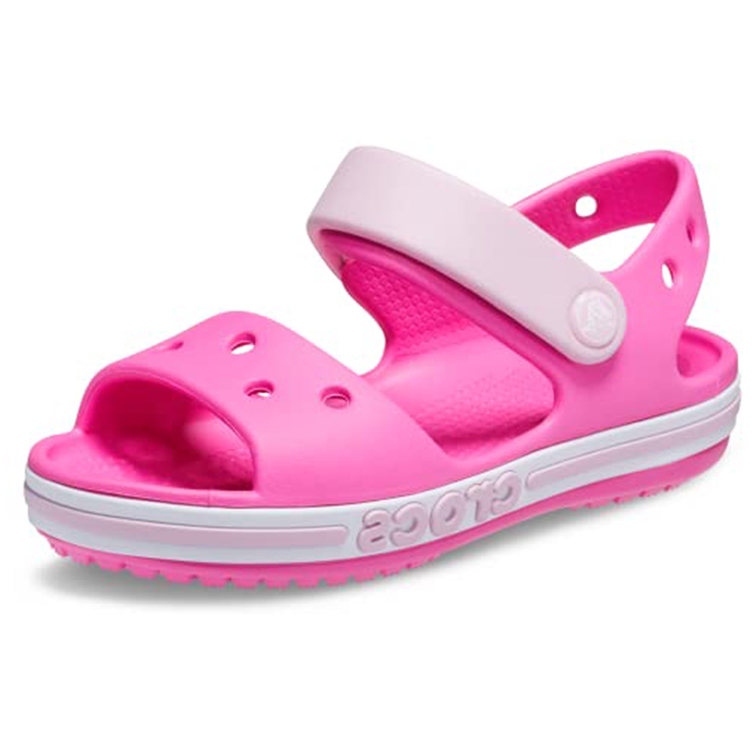 Crocs Crocband Baya Sandal - Kids Electric Pink Shoe Deals Outlet